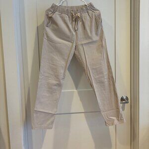 Women's Khaki Jogger Pants